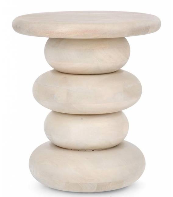 Šoninis staliukas LOPEZ Ø40 beige