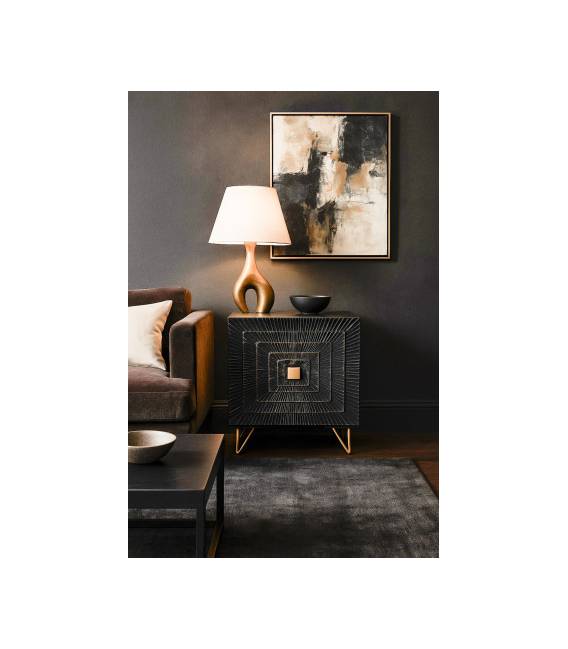 Naktinė spintelė HEVER 50x40 juoda