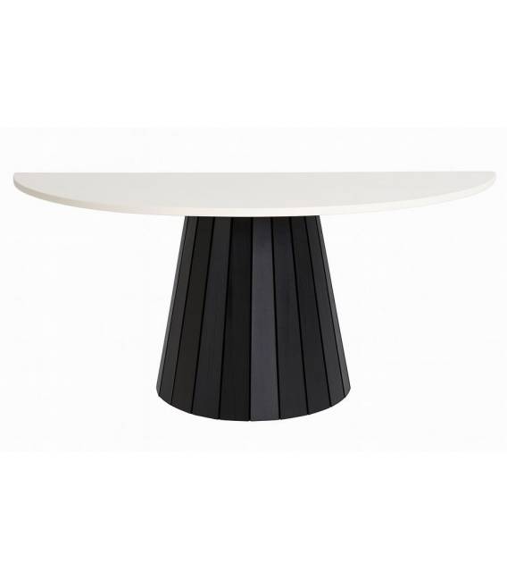 Konsolė JAZZ 130x42 juoda/balta