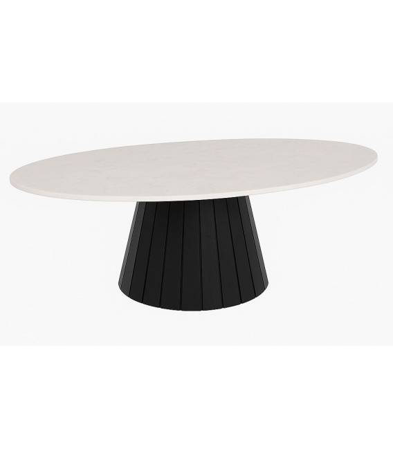 Kavos staliukas JAZZ 130x70 juodas/baltas