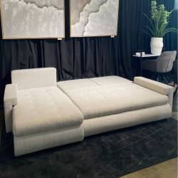 Minkštas kampas TIEN 230x129 pilkas