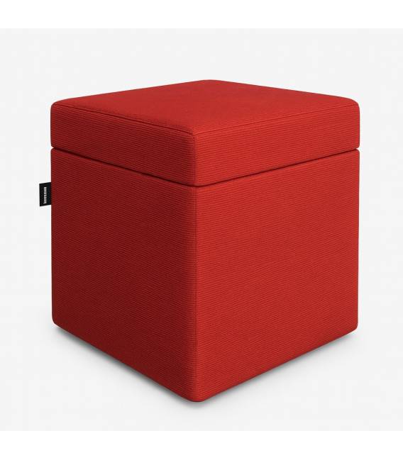 Pufas CUBE 40x40 raudonas