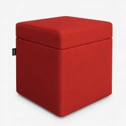 Pufas CUBE 40x40 raudonas