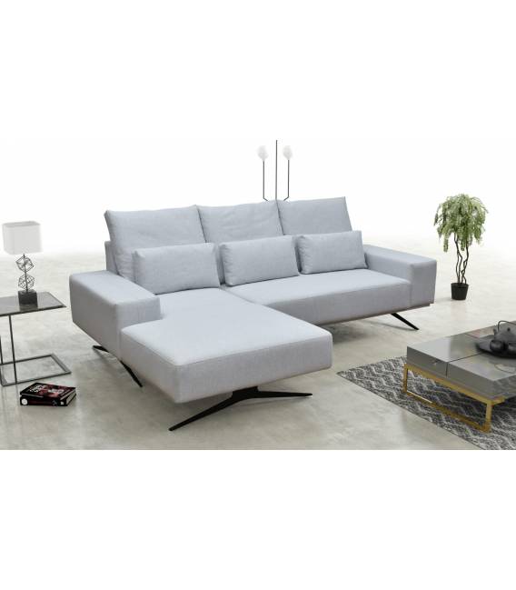 Minkštas kampas GRAVITY 257x170 šviesiai pilkas