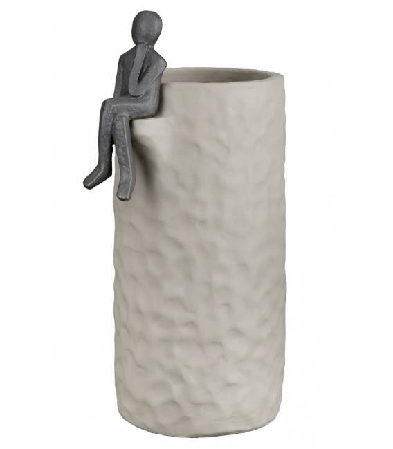 Vazonas FIGURA 15x13 pilkas