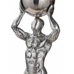 Dekoracija BALL 12x34h sidabrinė