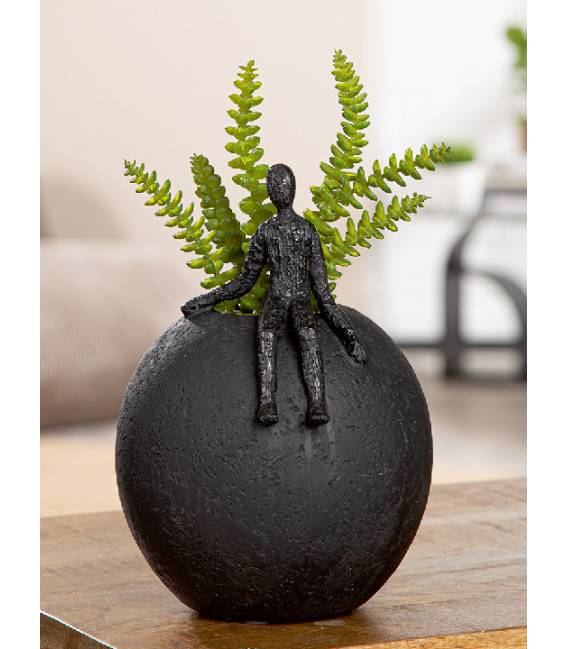 Vazonas PERSON 17x22h juodas