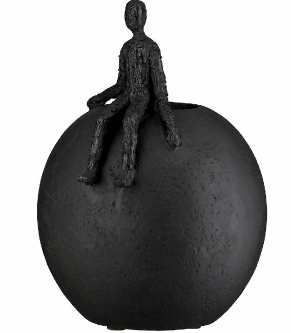 Vazonas PERSON 17x22h juodas