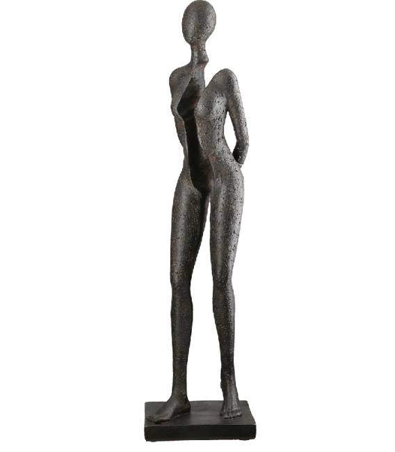 Dekoracija WOMAN 13x54 tamsiai pilka