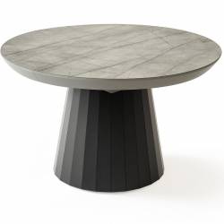 Išskleidžiamas stalas JAZZ Ø130(230) lagina matt/ black