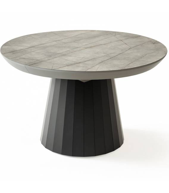 Išskleidžiamas stalas JAZZ Ø120(163) lagina lack