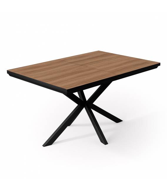 Išskleidžiamas stalas SHOT 135(215)x90 american walnut/ black