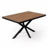 Išskleidžiamas stalas SHOT 135(215)x90 american walnut/ black