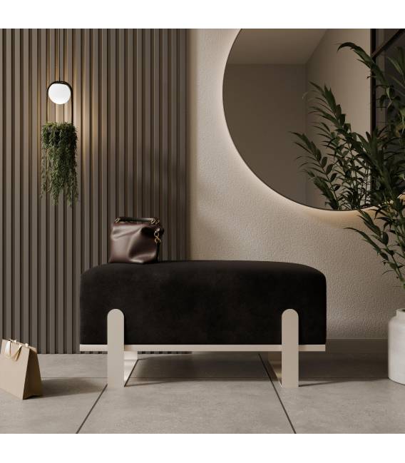 Suoliukas PRIOLO 80x35 juodas/kašmyro koja