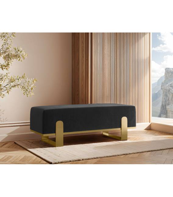 Suoliukas PRIOLO 80x35 juodas/ auskinės kojos