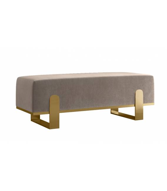 Suoliukas PRIOLO 80x35 kreminis/ auksinės kojos