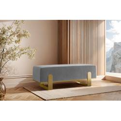 Suoliukas PRIOLO 80x35 pilkas/ auksinės kojos