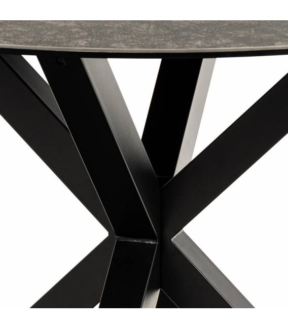 Apvalus stalas TERRY Ø119 pilkai rudas