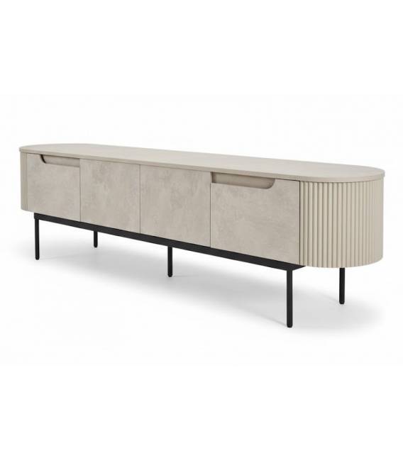 TV spintelė TEMPO 206x42 traverten / black