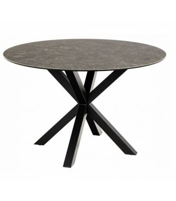 Apvalus stalas TERRY Ø119 pilkai rudas