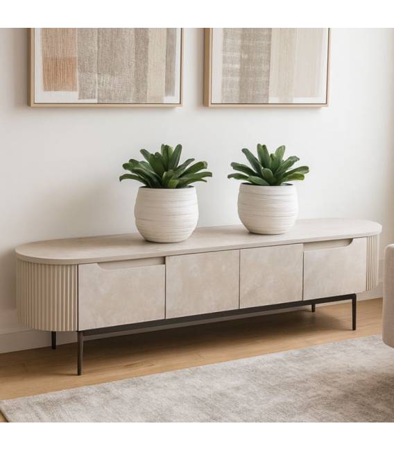 TV spintelė TEMPO 206x42 kreminė