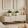 Komoda TEMPO 206x42 traverten / black
