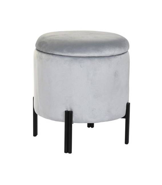 Pufas VELIA Ø44 pilkas