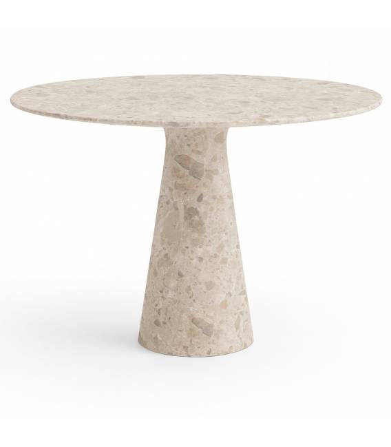 Apvalus stalas ATHENA Ø110 rusvas marmuras