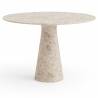 Apvalus stalas ATHENA Ø110 rusvas marmuras