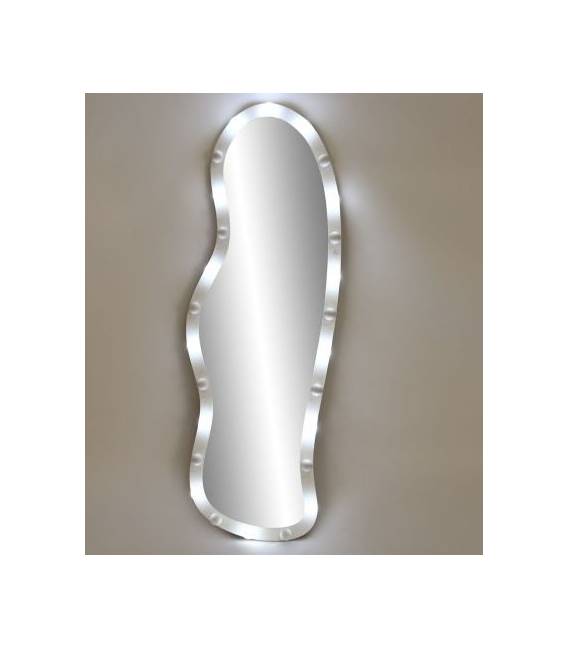 Veidrodis LUMINA 57x167 baltas/LED