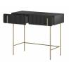 Konsolė MALMI 100x42 juoda/auksinės kojos