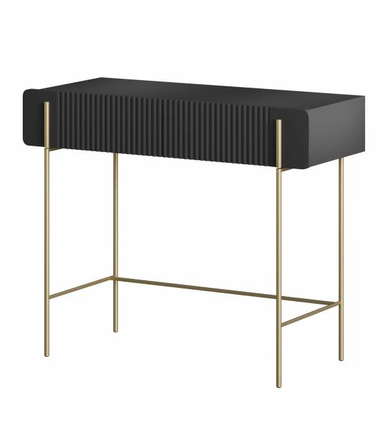 Konsolė MALMI 100x42 juoda/auksinės kojos
