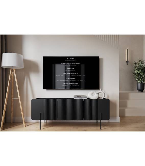 TV spintelė MALMI 150x42 juoda