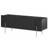 TV spintelė MALMI 150x42 juoda/auksinės kojos