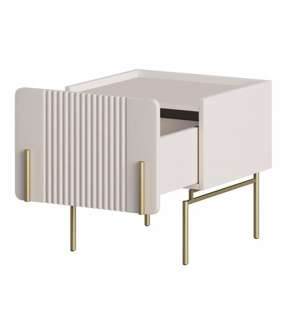 Naktinė spintelė MALMI 45x42 kašmyro/auksinės kojos