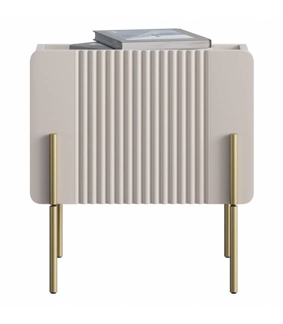 Naktinė spintelė MALMI 45x42 kašmyro/auksinės kojos