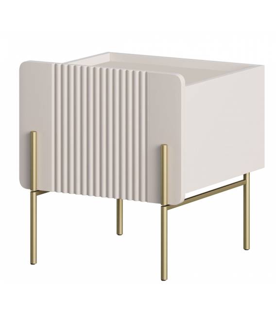 Naktinė spintelė MALMI 45x42 kašmyro/auksinės kojos