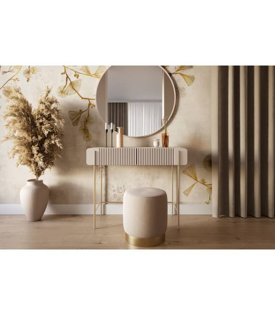 Konsolė MALMI 100x42 kašmyro/auksinės kojos