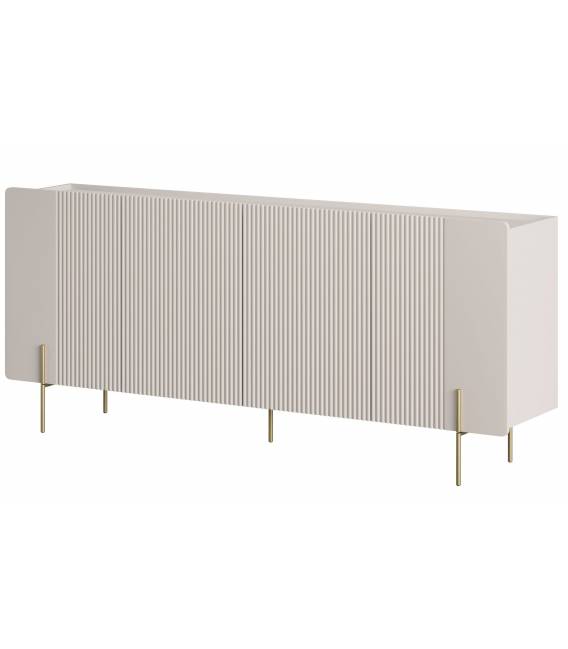 Komoda MALMI 200x42 kašmyro/auksinės kojos