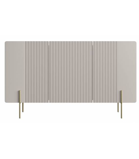 Komoda MALMI 150x42 kašmyro/auksinės kojos