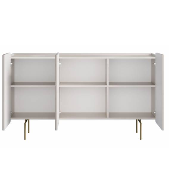 Komoda MALMI 150x42 kašmyro/auksinės kojos