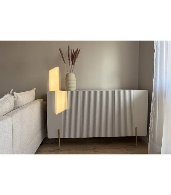 Komoda MALMI 150x42 kašmyro/auksinės kojos