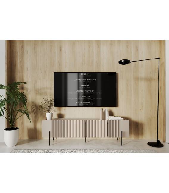 TV spintelė MALMI 200x42 kašmyro/juodos kojos