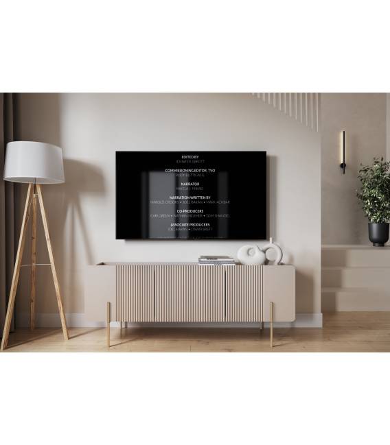 TV spintelė MALMI 150x42 kašmyro/auksinės kojos