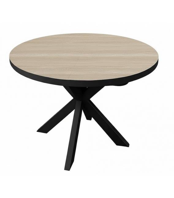 Išskleidžiamas stalas MADRID Ø110(160)x76 traverten