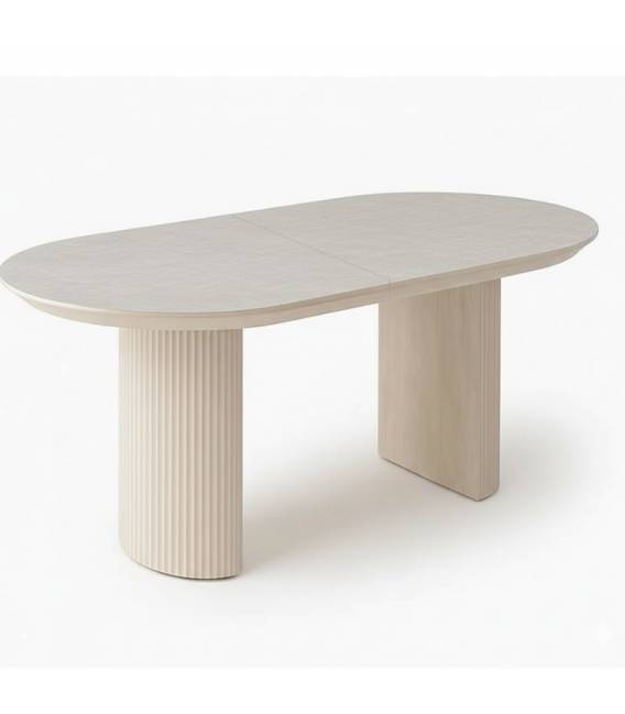 Išskleidžiamas stalas TEMPO 180(260)x103 Agt light beton / cream