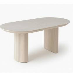 Išskleidžiamas stalas TEMPO 180(260)x103 Agt light beton / cream