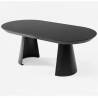 Išskleidžiamas stalas KOALA 206(406)x103 black beton/ black