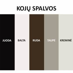 Išskleidžiamas stalas TEMPO 180(260)x103 legnano/ juoda koja