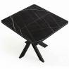 Išskleidžiamas stalas GRANDE 90(180)x90 royal mermer/ black